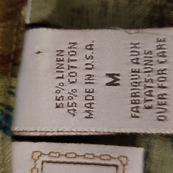 EXPRESS VINTAGE FLORAL LINEN WRAP SKIRT SIZE MEDIUM - Picture 5 of 8